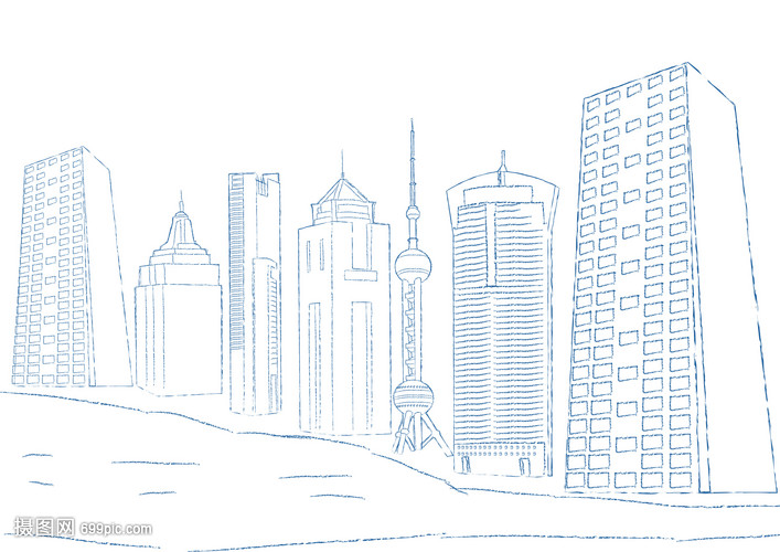 手繪上海建筑